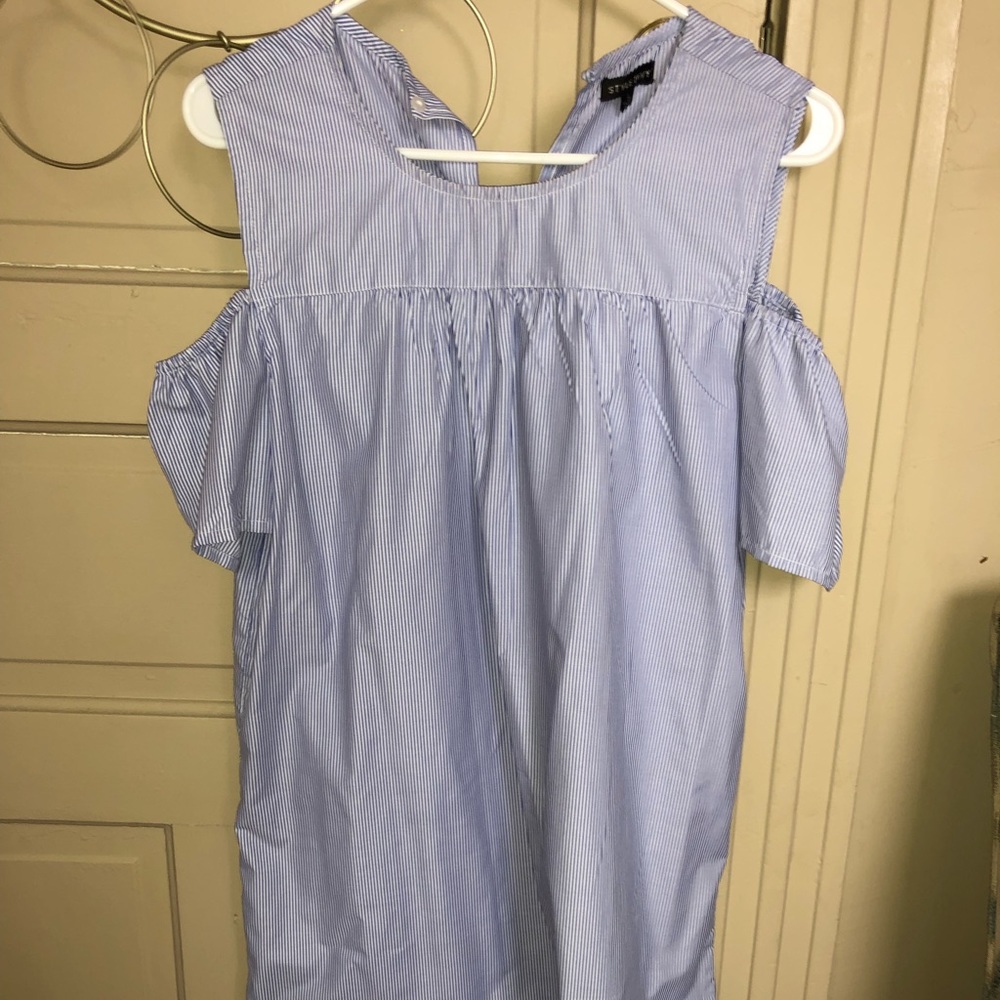 Open shoulder dress